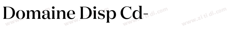 Domaine Disp Cd字体转换 Domaine Disp Cd字体转换
